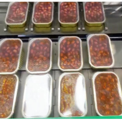 주문 공기 압력 0.4-0.6Mpa 및 1.5kw 진공 펌프와 함께 트레이 충전 장비 online manufacture