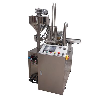 PLC 로터리 컵 채울 밀폐 기계 8컵/분 산업용